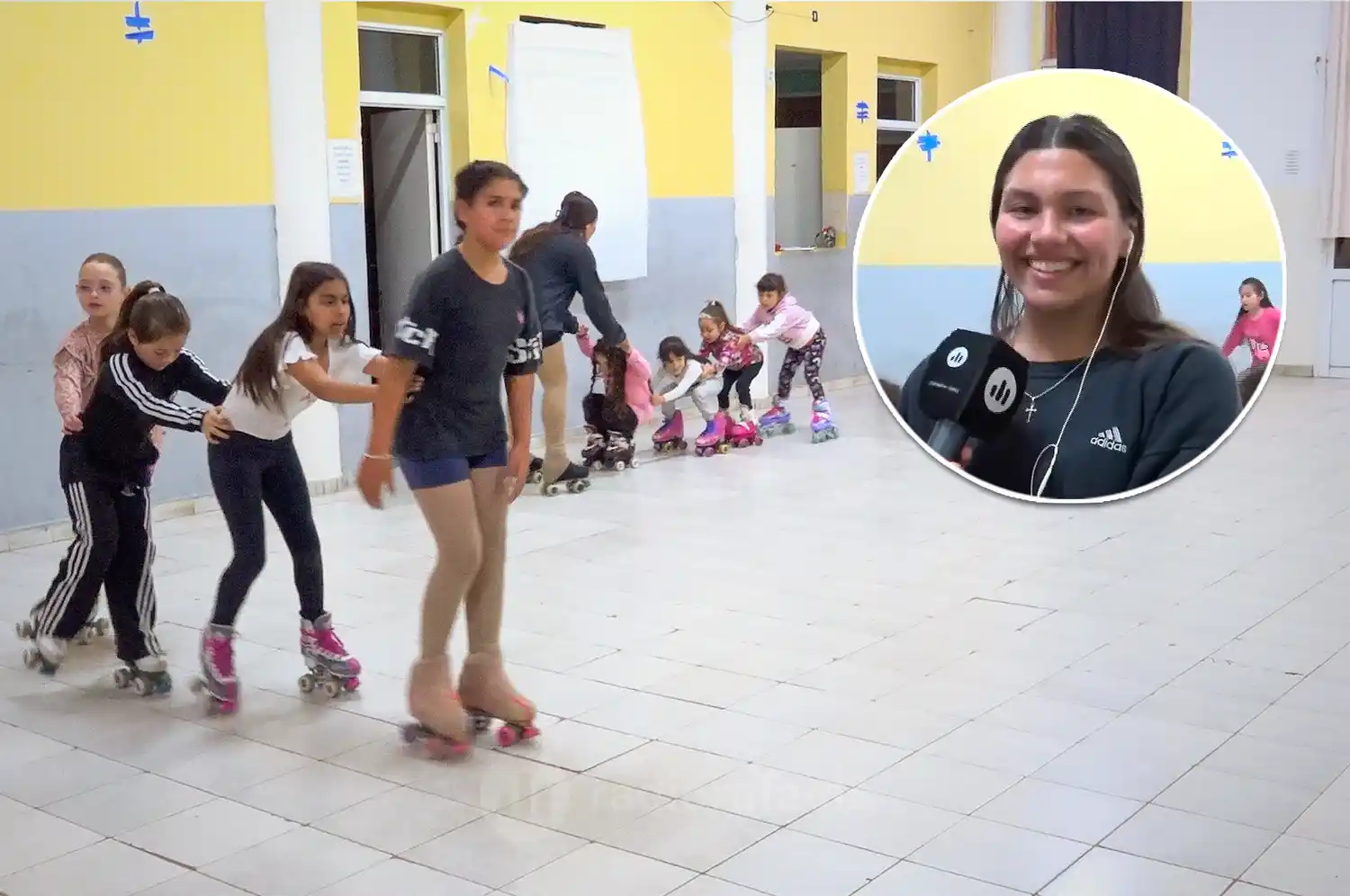 Patín para todas: una rafaelina lanzó su taller gratuito para que "ninguna niña se quede afuera"