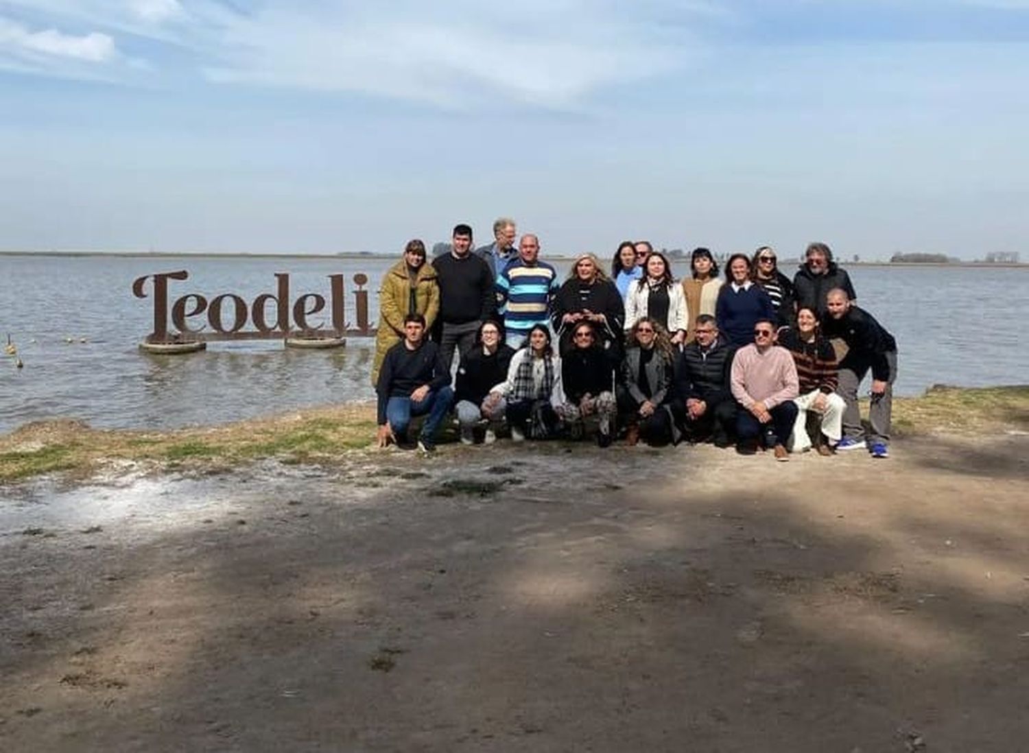 Encuentro en Laguna El Chañar de Teodelina, uno de los espejos de agua del corredor del Sur. Foto: Gentileza.