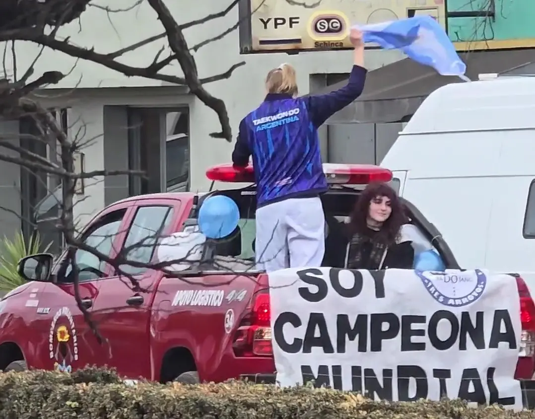 “Soy Campeona Mundial”: Así llegó a Tres Arroyos Daiana Larsen tras su doble medalla en Barcelona