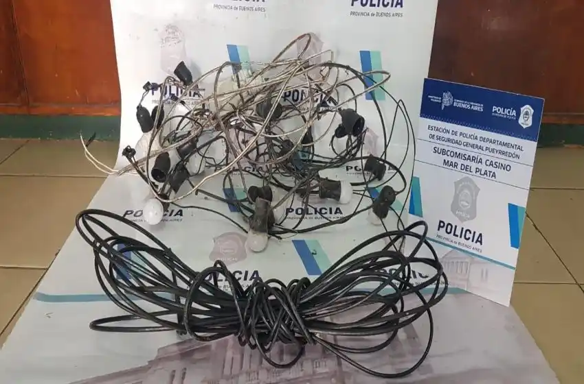 Ilumíname señor: robó 50 focos de luz de locales de La Rambla