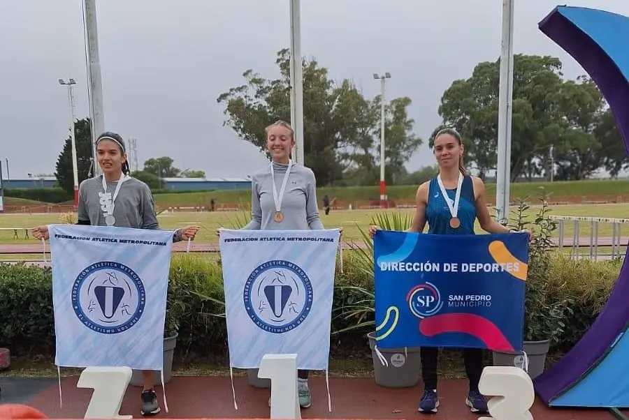 Candela Basaldua se destacó en el Nacional de Atletismo.