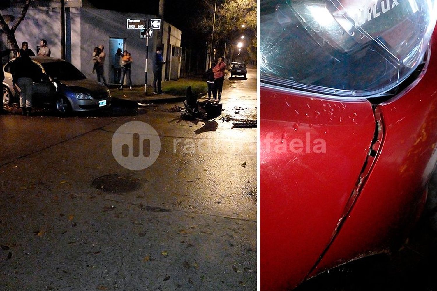 Accidente de película en barrio Villa Dominga: múltiples choques, huida y varios heridos