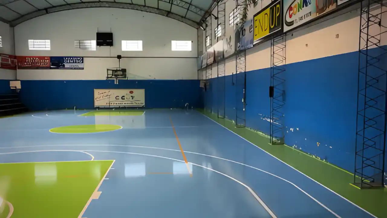 El Giocondo Semprini de Club Ciudad fue remodelado tanto en el techo como en su piso para encarar el 2024. Fotos: Prensa CCVT