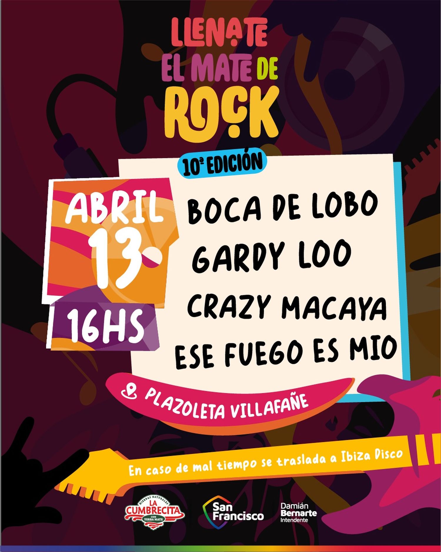 llenate el mate de rock 13 de abril