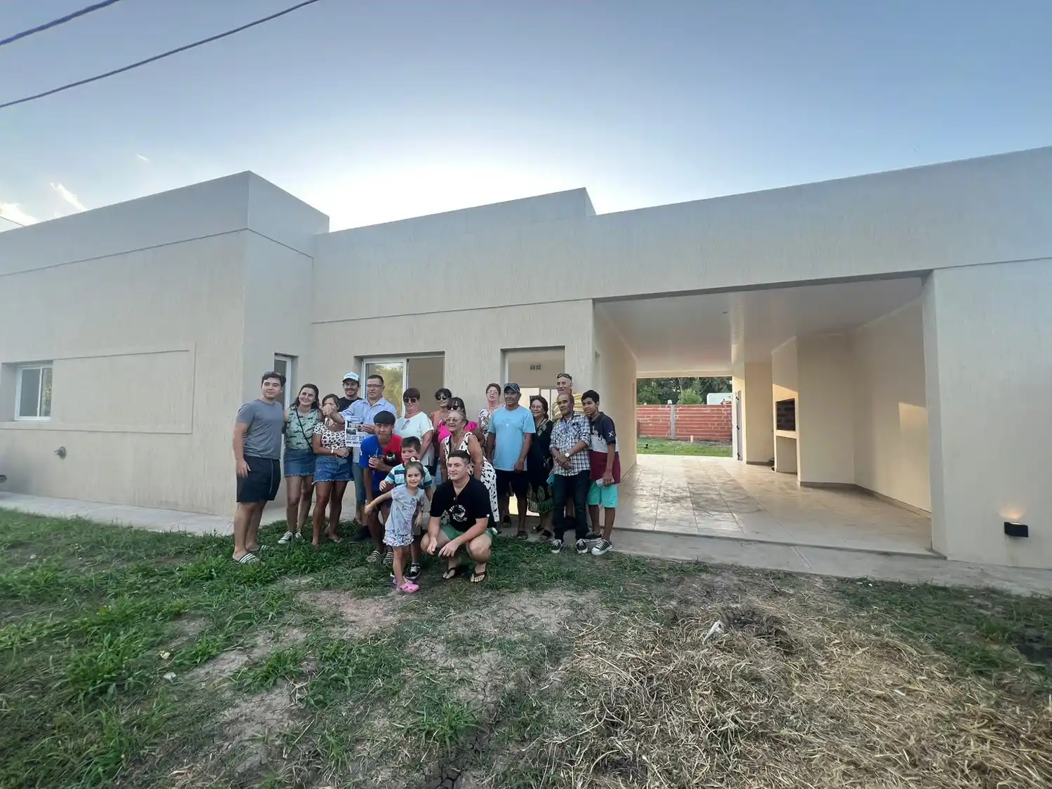 Entregaron la casa de la rifa de Sportiva