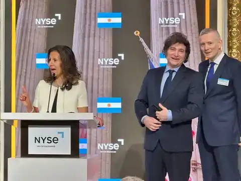 Javier Milei, en Wall Street