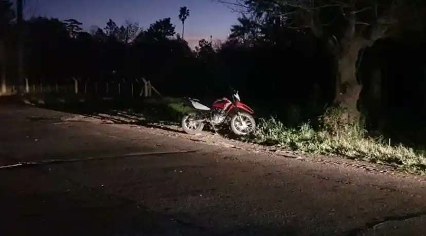Ruta 191: despistó una moto en el km 6