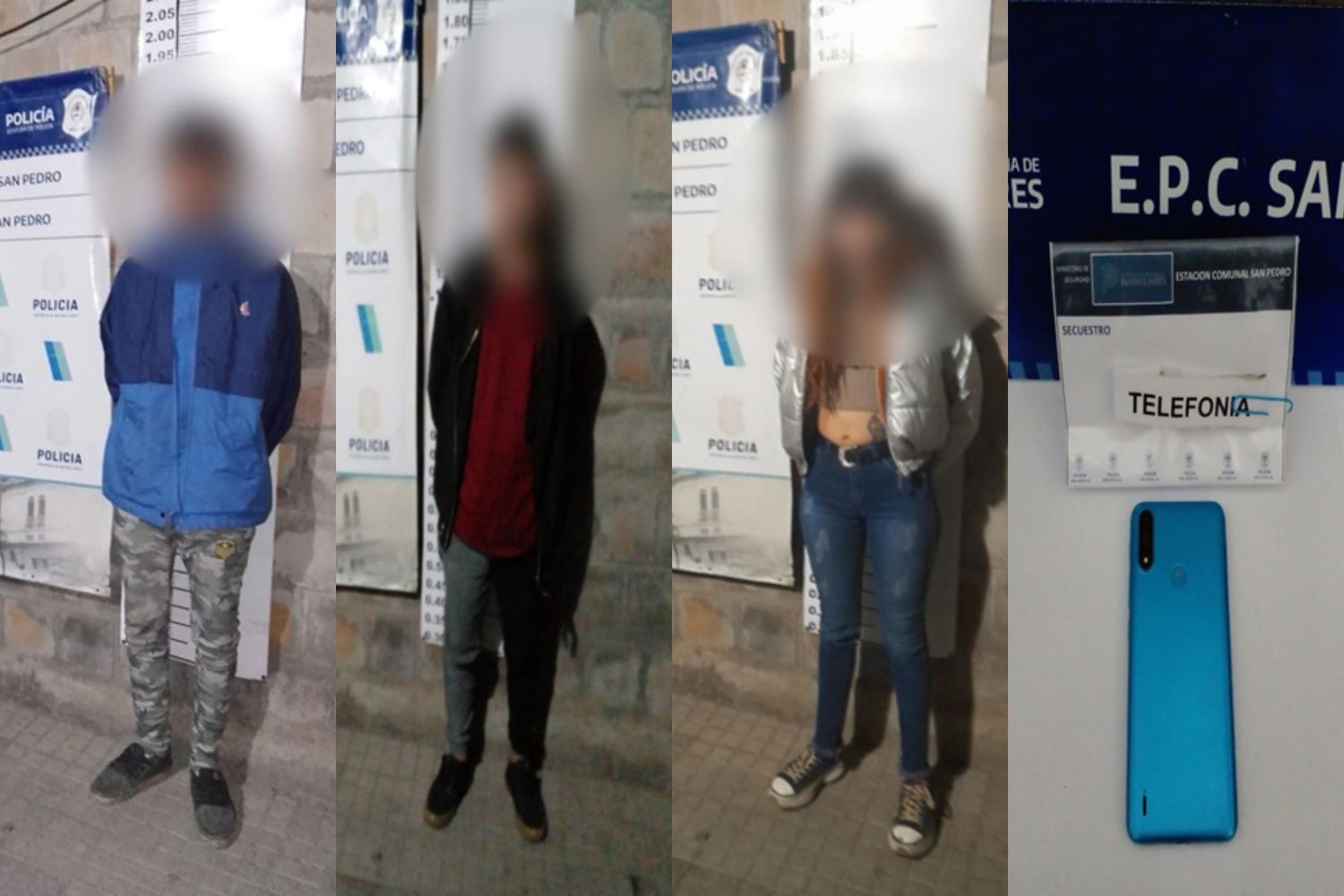 Detuvieron a tres jóvenes que habían asaltado a un adolescente en la vía pública