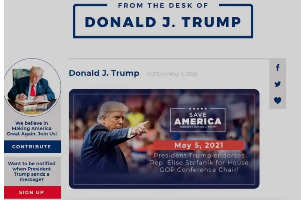 Trump cerró su plataforma de comunicación a menos de un mes de estrenarla