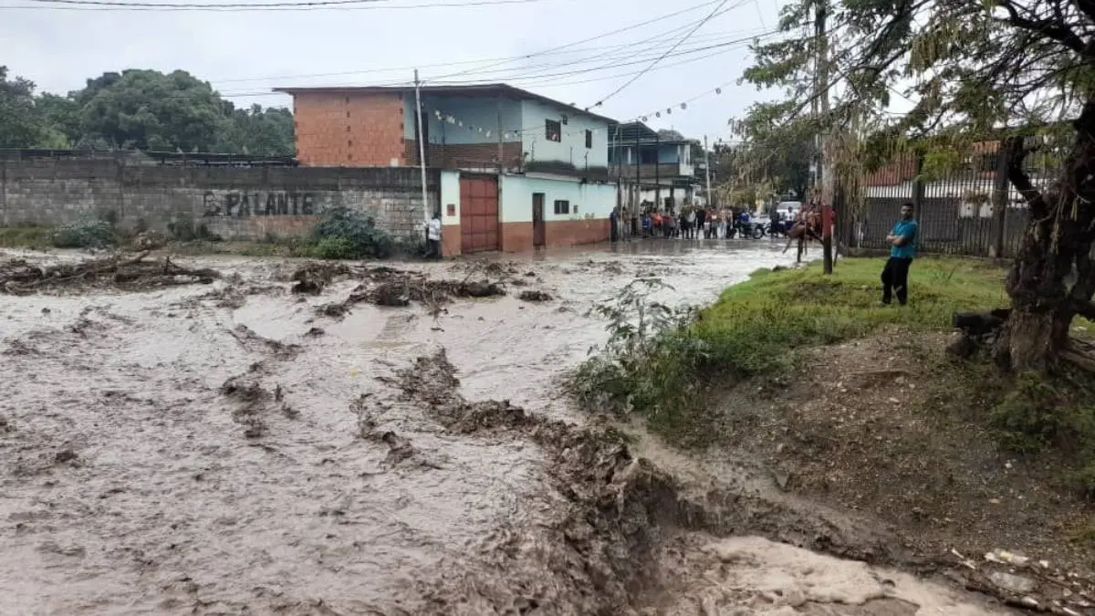 ¡LLUVIAS GENERAN CAOS EN LARA! Desbordamiento de quebradas afecta varias viviendas