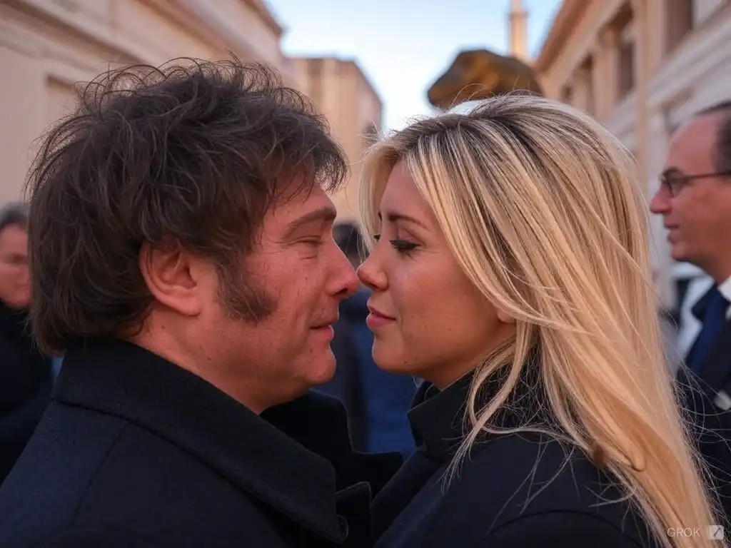 Javier Milei y Wanda Nara enamorados