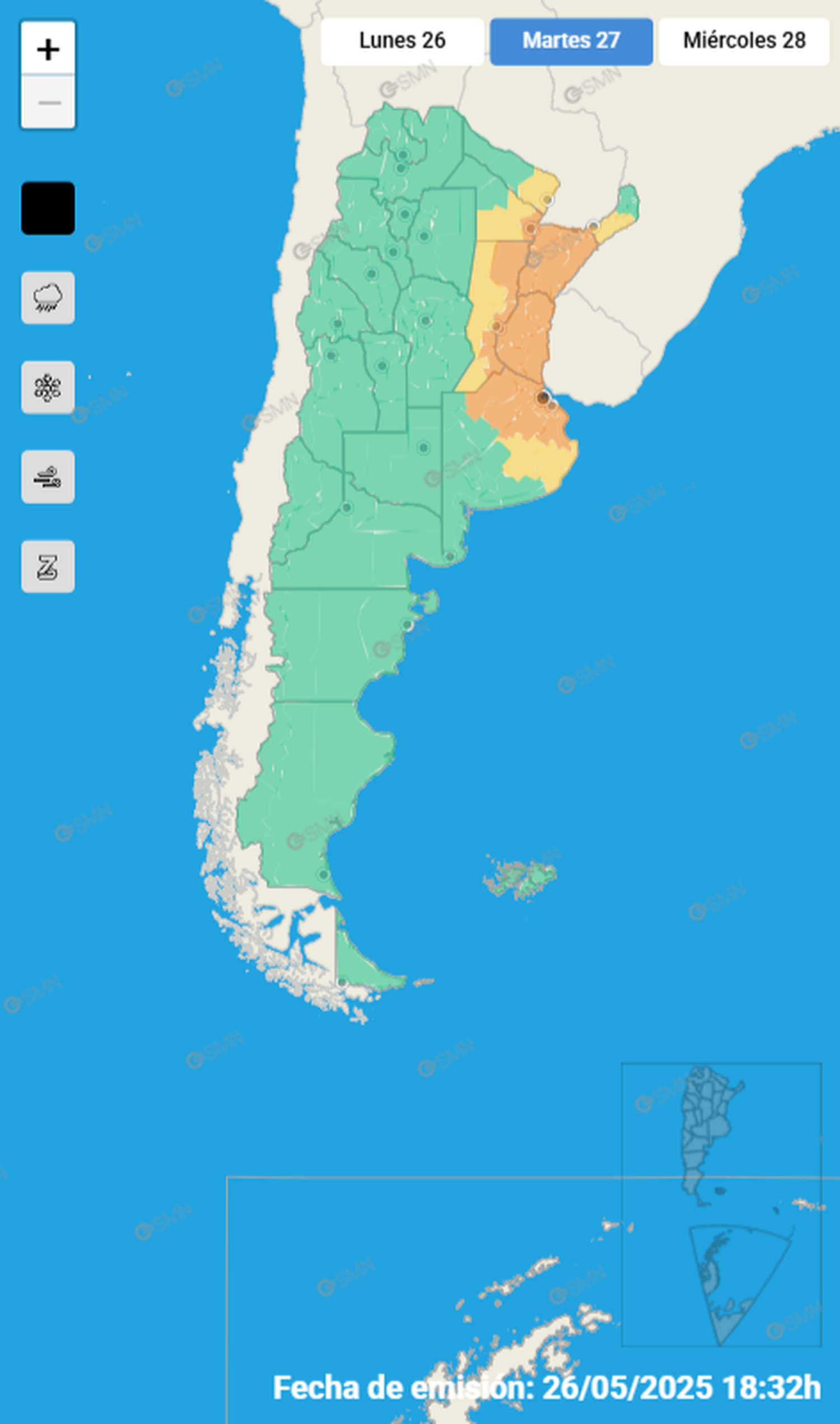 smn mapa