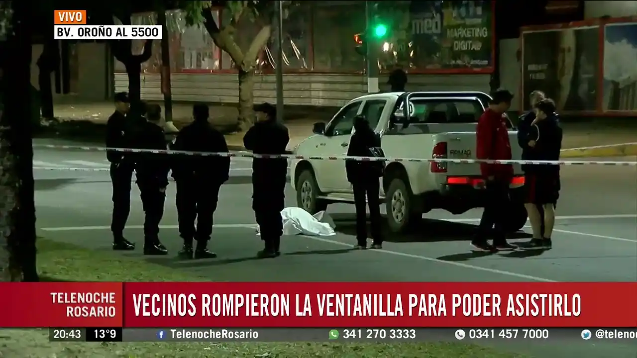 Un automovilista se descompenso y falleció en Rosario