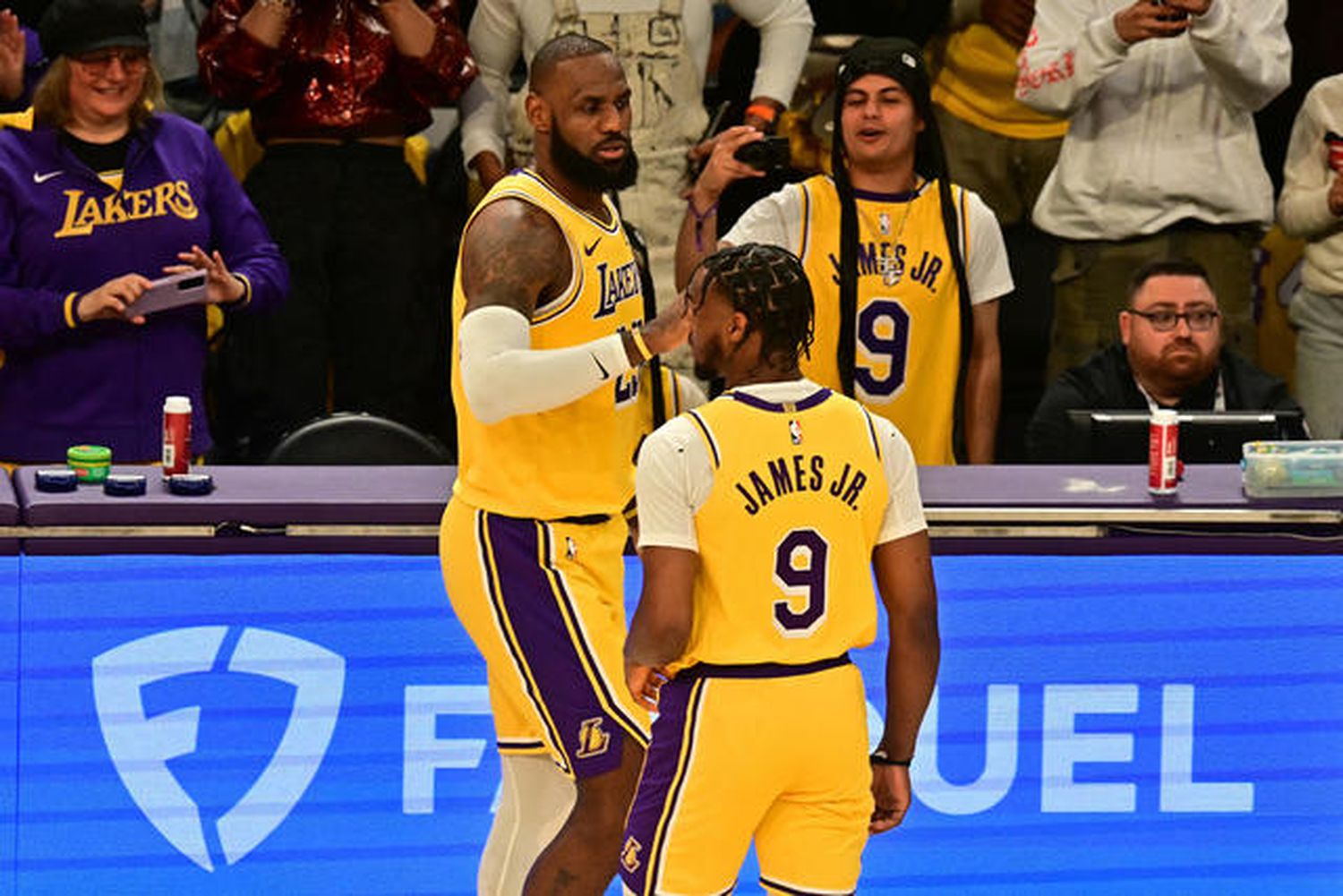 Bronny James Makes NBA History Alongside Dad LeBron with Lakers Debut