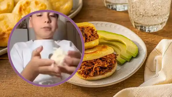 Así un niño venezolano conquistó a su clase en Italia: PREPARÓ AREPAS CON CARNE MECHADA  (+Video)