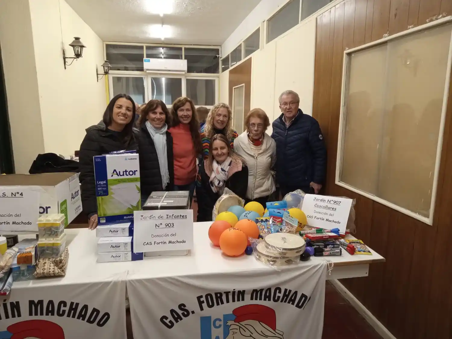 Donaciones del CAS Fortín Machado a Escuelas