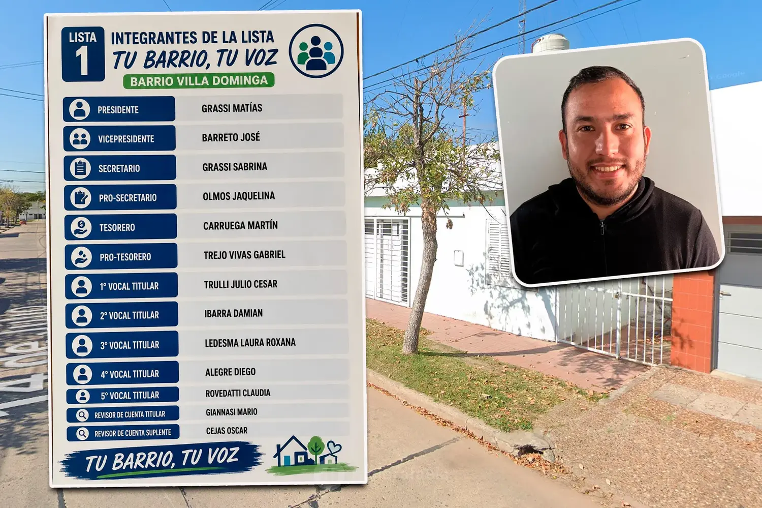 Elecciones vecinales barrio Villa Dominga | “Queremos una vecinal activa y comprometida” declaró Matías de la lista 1