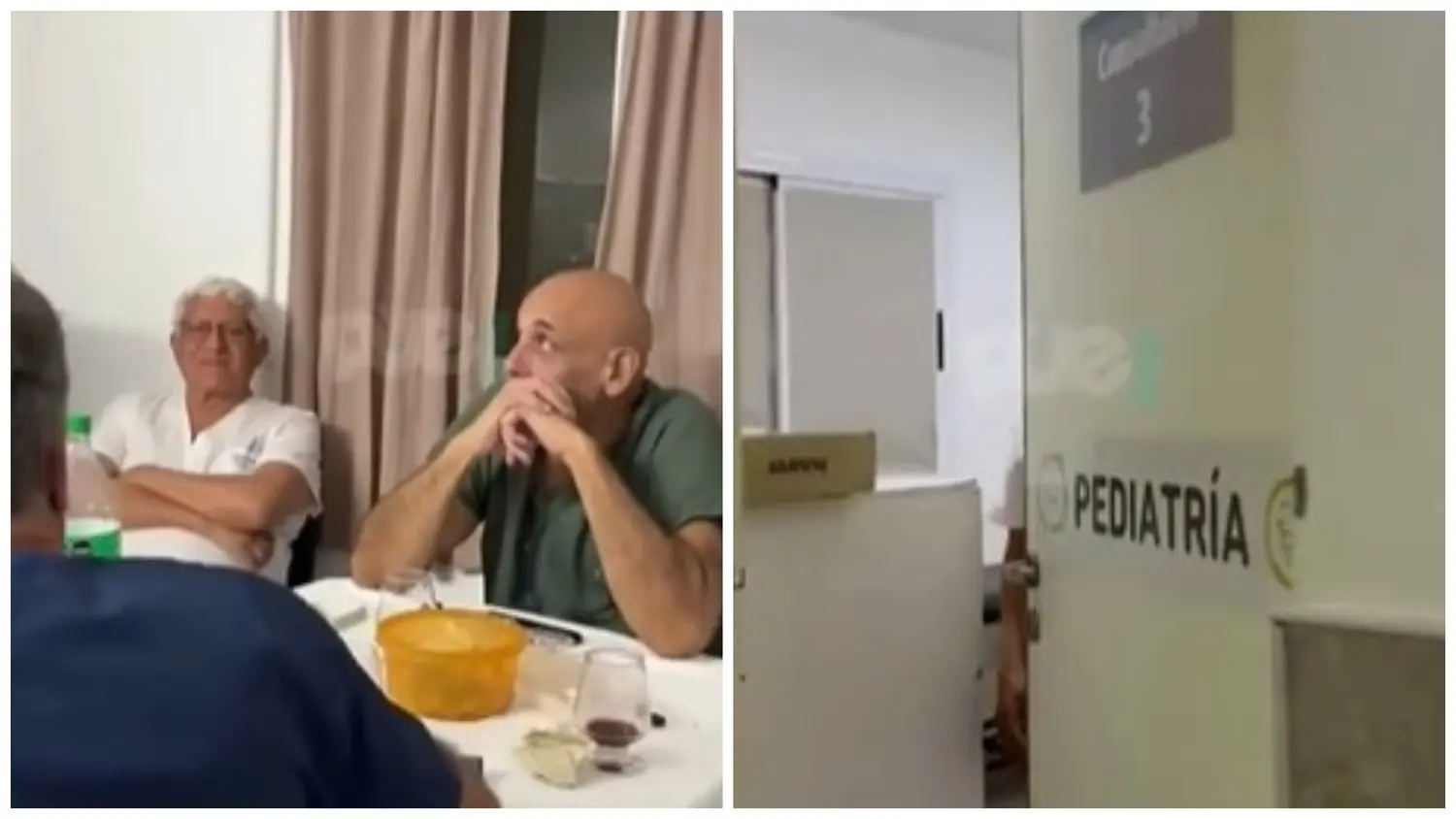 Carmen de Areco: una madre grabó a médicos comiendo mientras esperaba atención para su hija y el video desató polémica