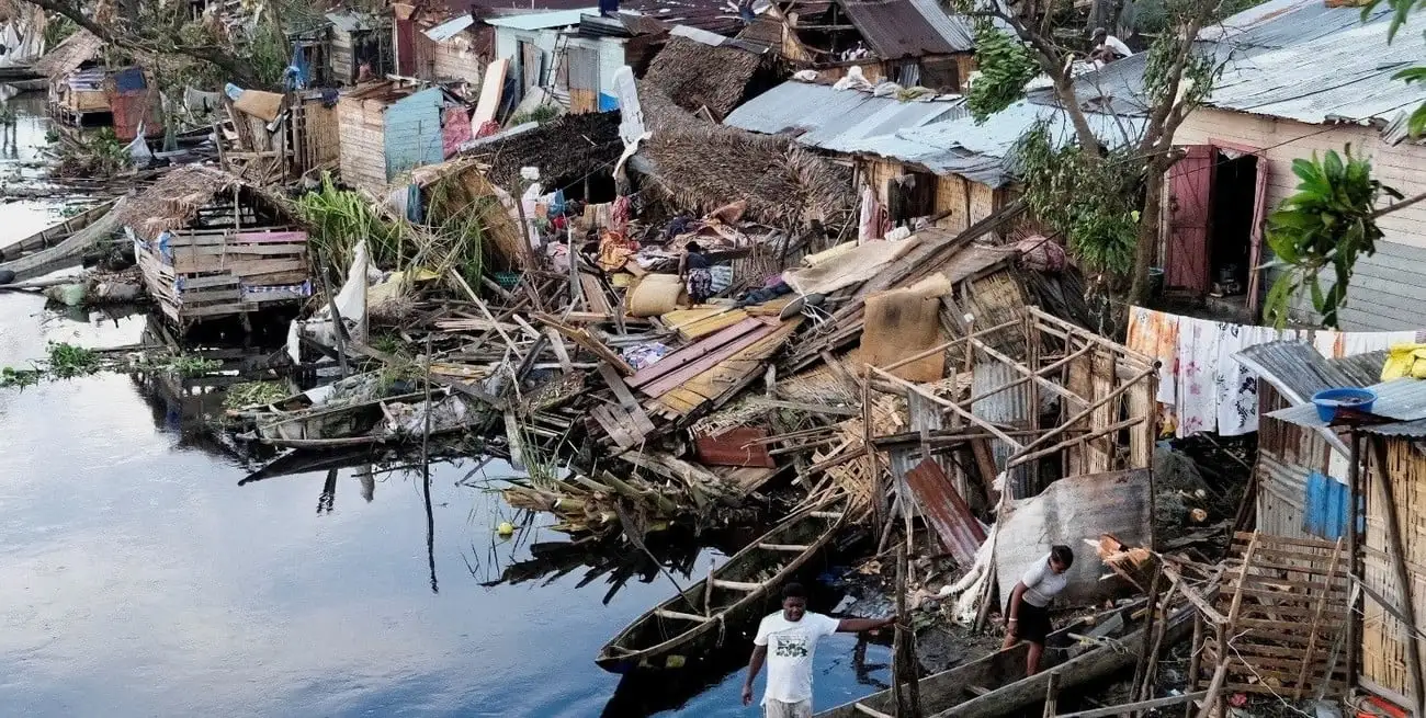 Los daños que dejó el ciclón Gezani en la ciudad portuaria de Toamasina, Madagascar. REUTERS/Stringer