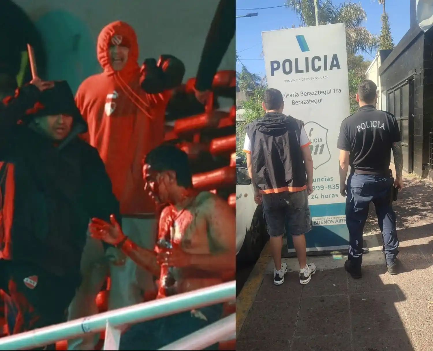 El barra fue detenido en Berazategui