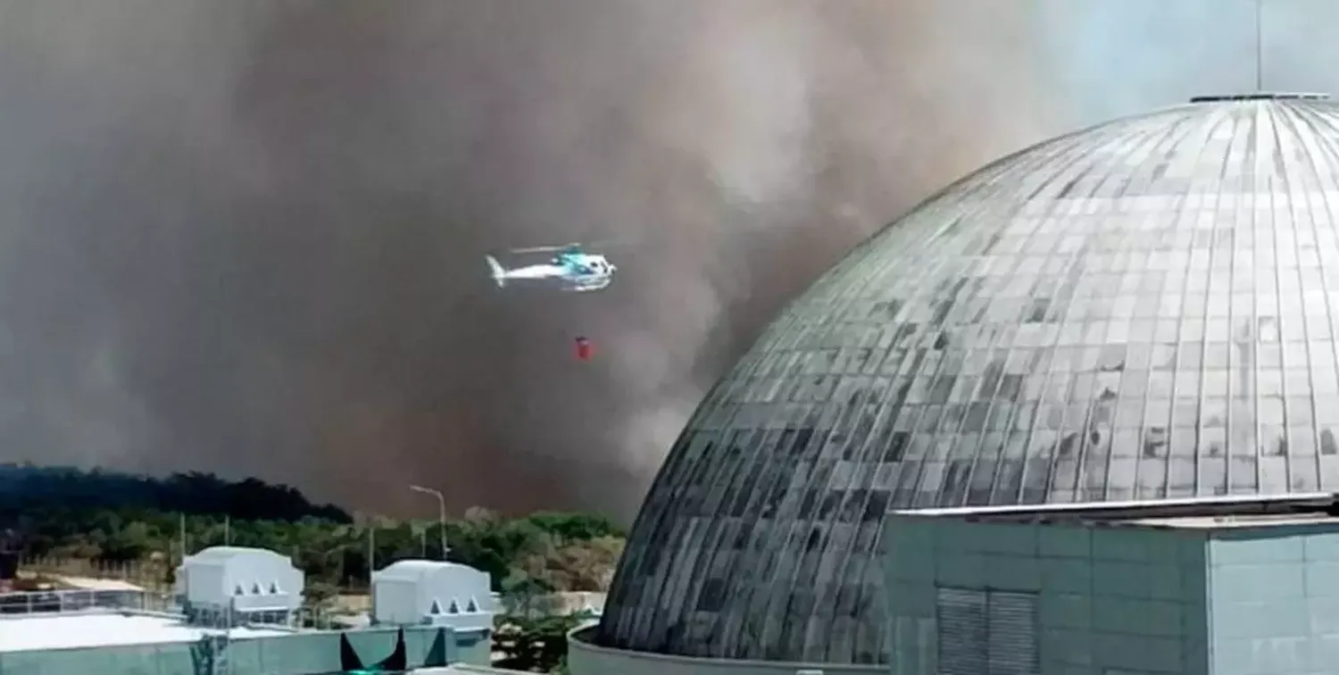 Fuego en cercanías de Atucha vuelve a encender las alarmas