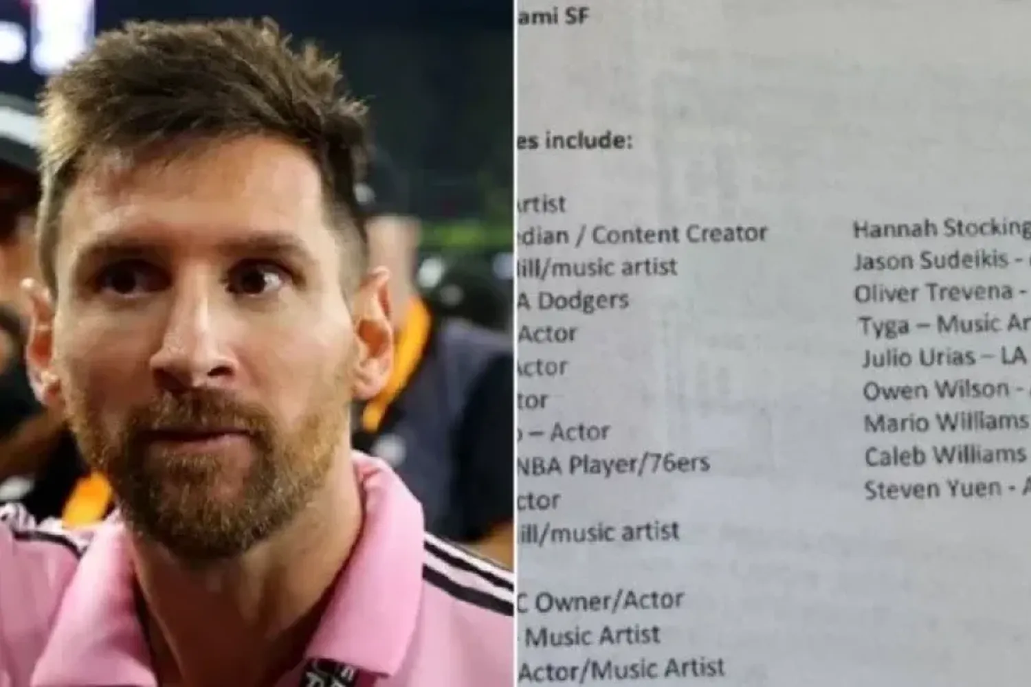 Una famosa estaba invitada a ver el partido de Messi pero no fue