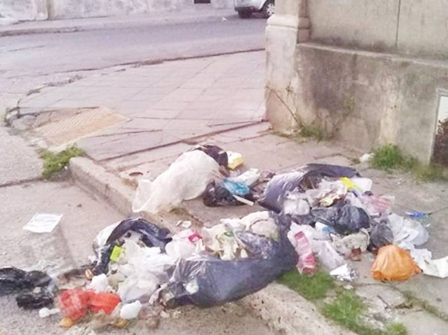 Vecinos están cansados que �Sdesparramen⬝ la basura  en la vereda