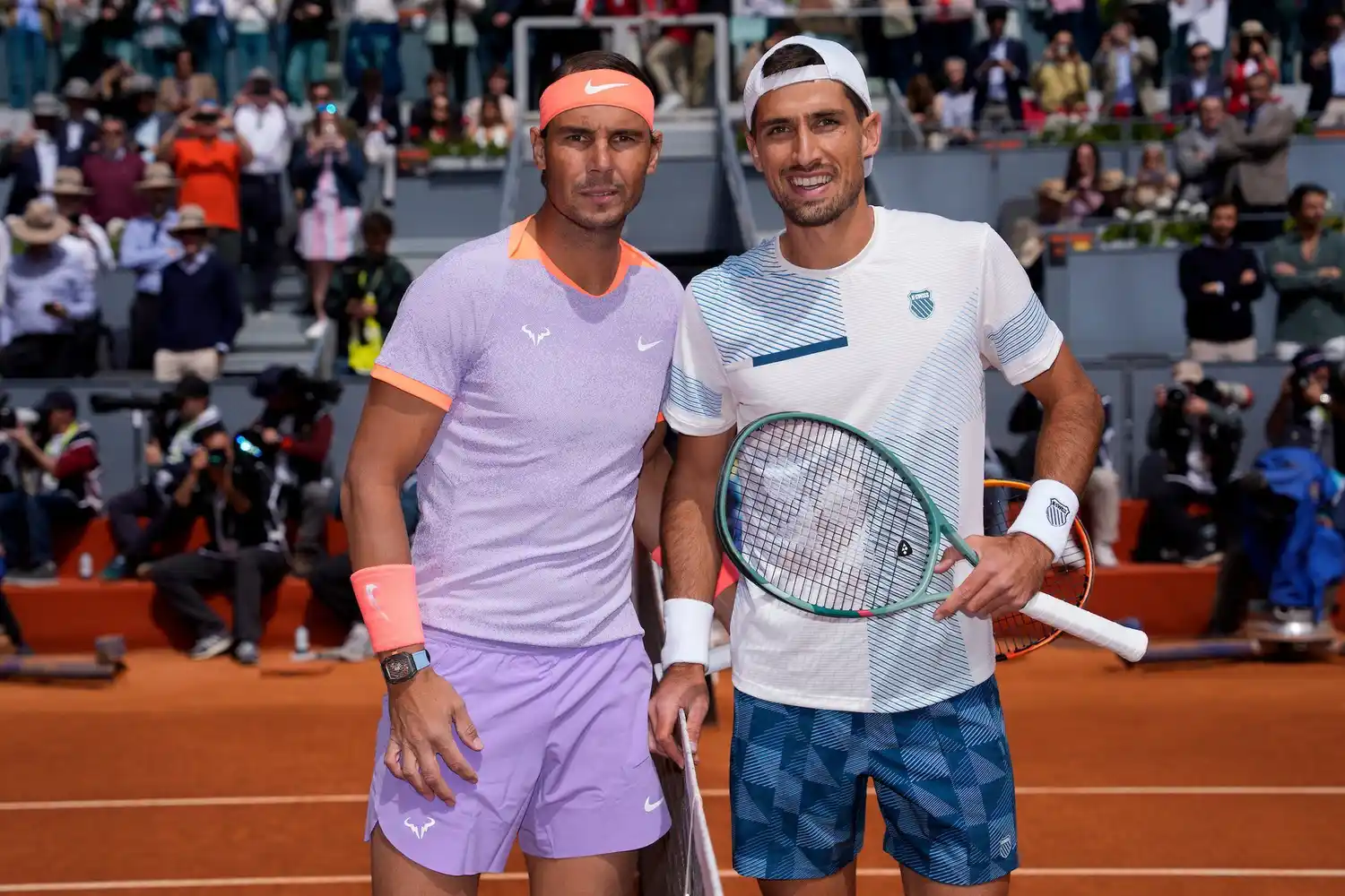 Cachín le dio pelea a Nadal, que avanzó a octavos de final
