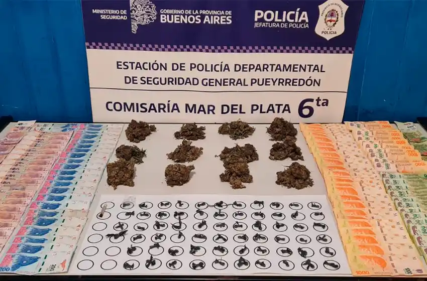 Atrapan a dos hombres y secuestran droga y dinero en una investigación por un baleado