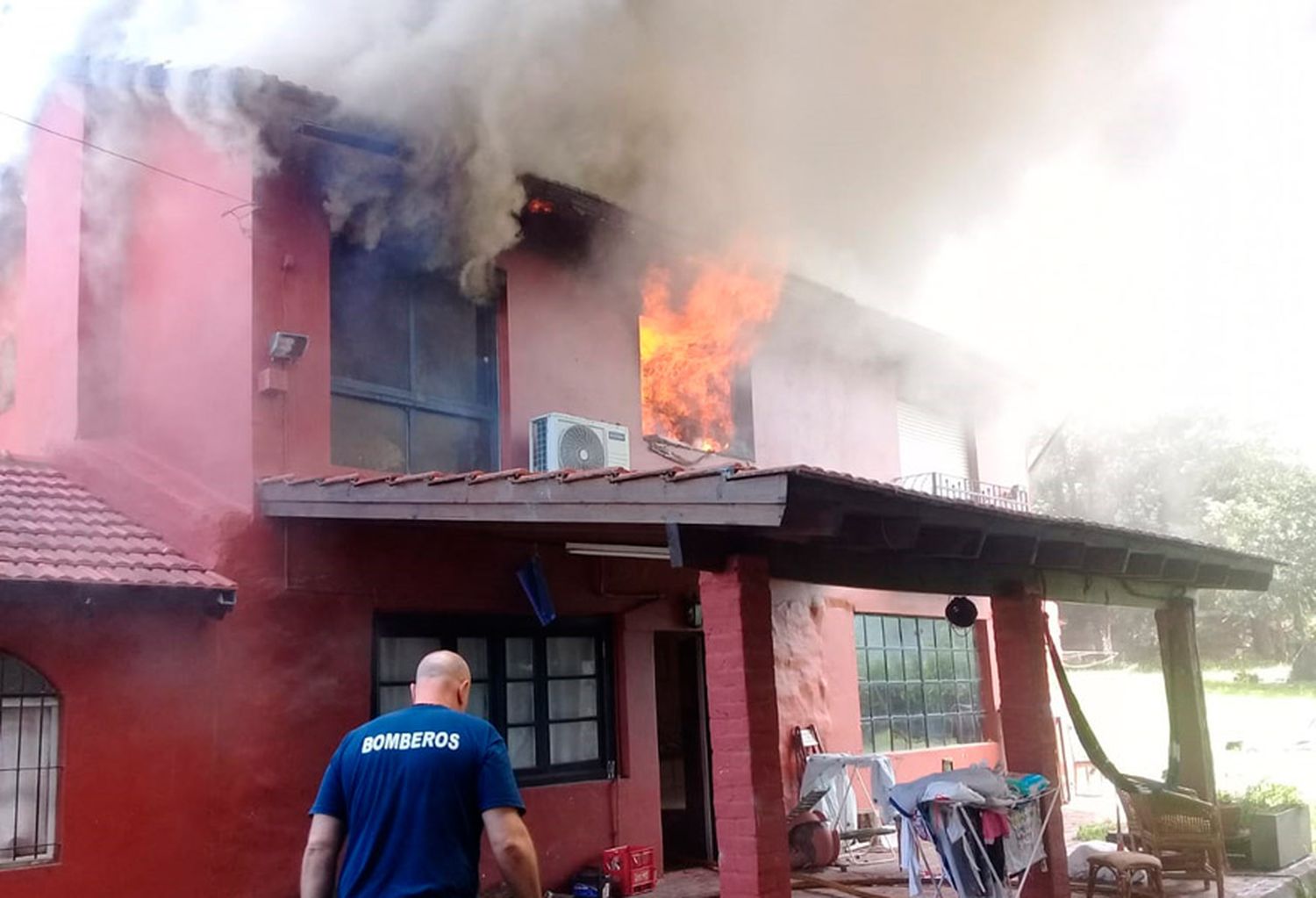 Se incendió una casa en Villa Cordobita