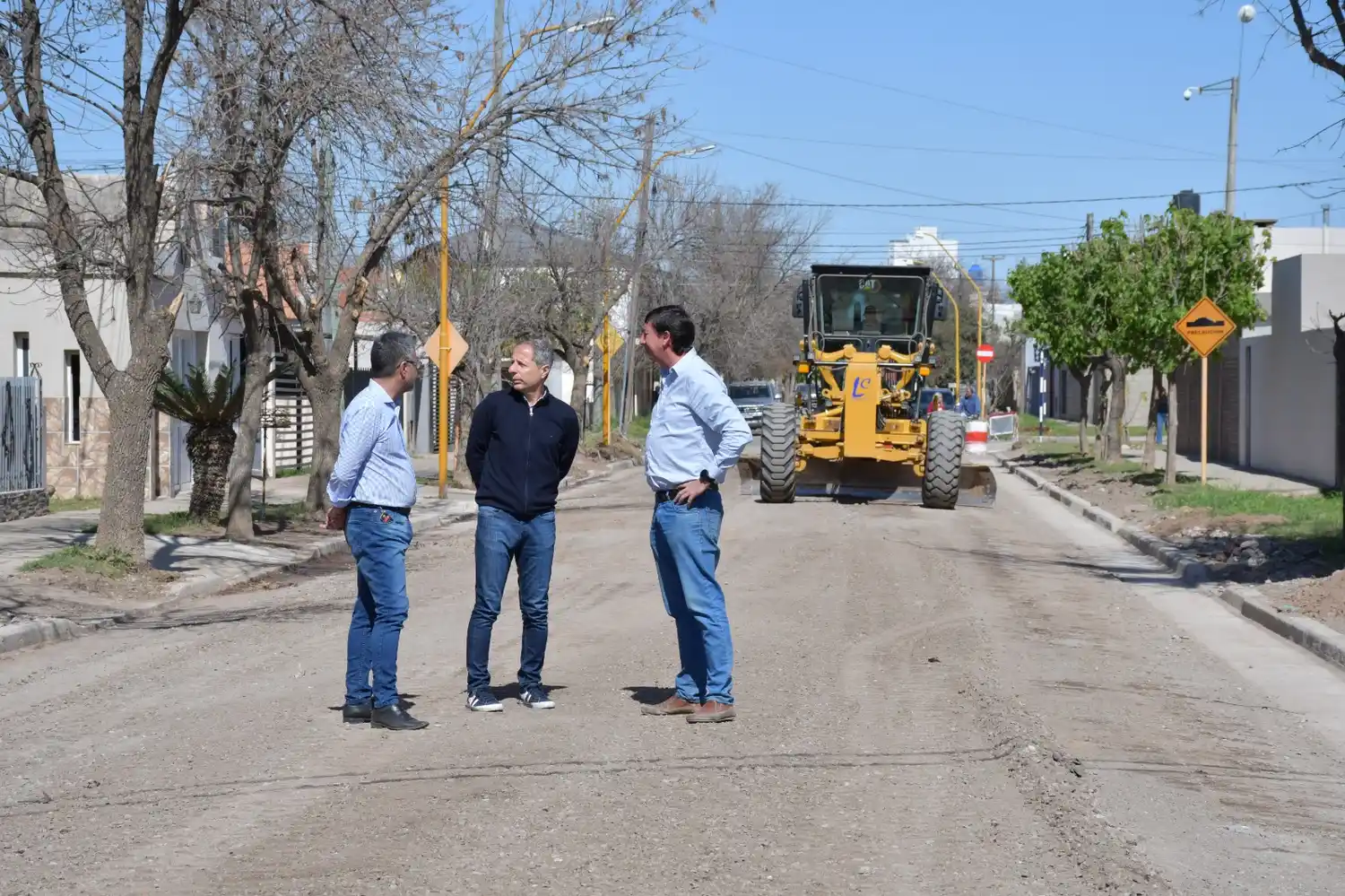 Está a punto de finalizar la obra de cordón cuneta en barrio Parque