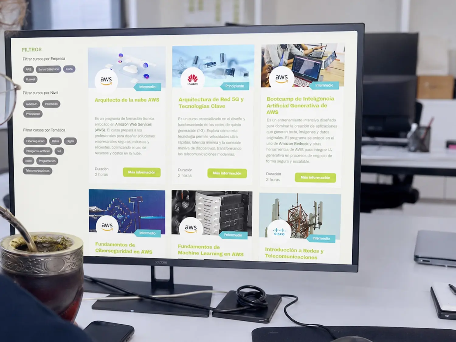 Una nueva plataforma reúne toda la oferta de formación digital de la provincia