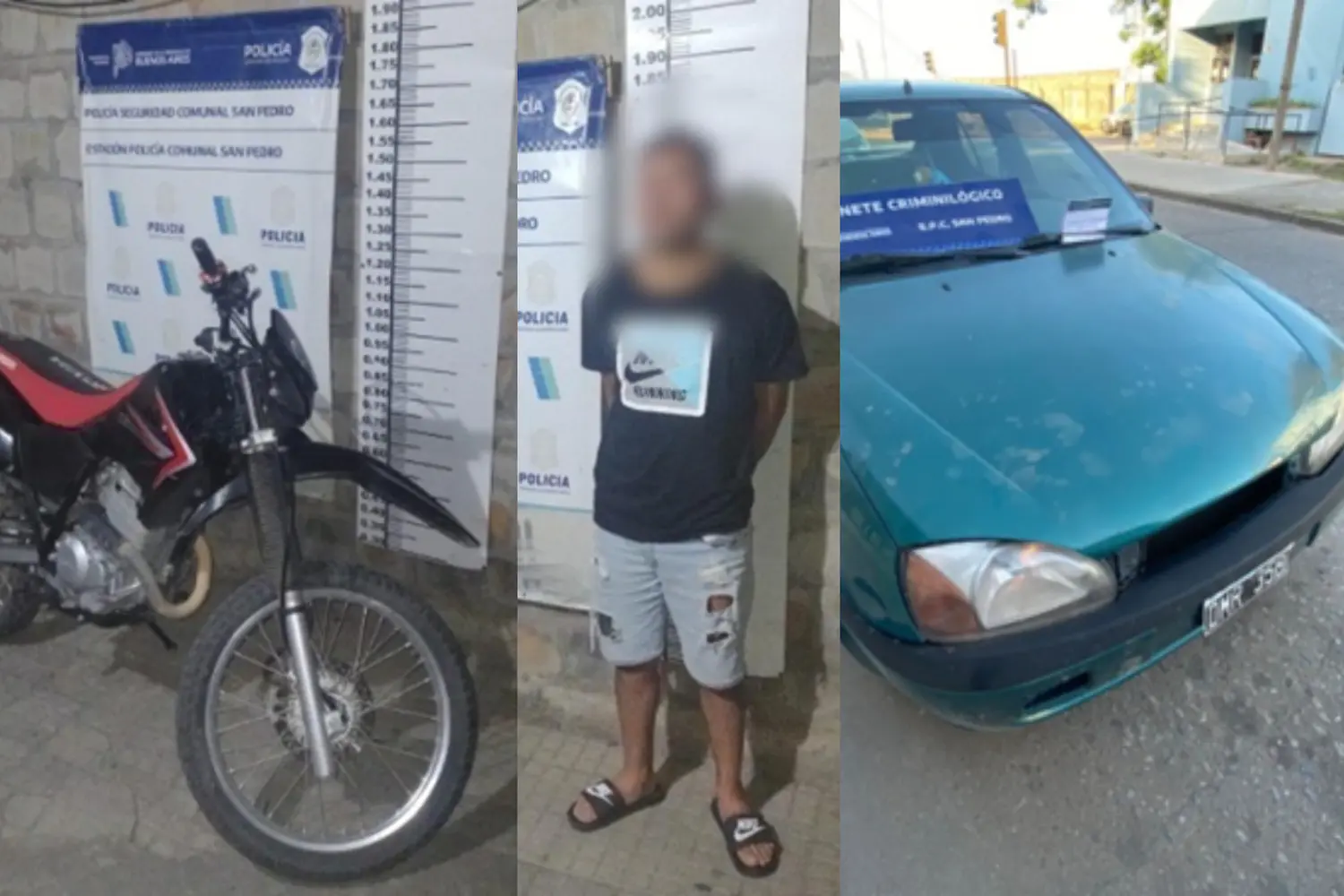 Recuperaron en San Nicolás una moto robada en San Pedro: un detenido