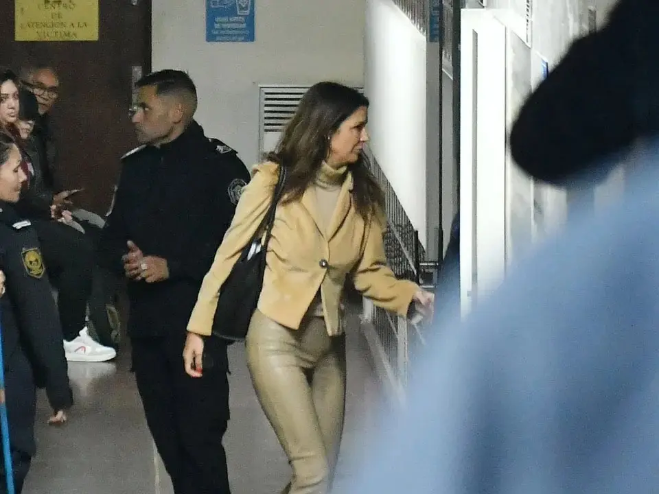 La jueza Julieta Makintach, afuera del juicio por la muerte de Maradona