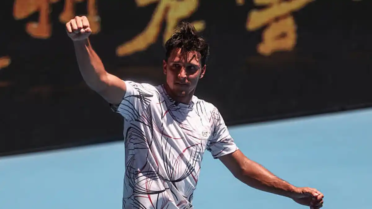 Luciano Darderi, rival de Sinner en Open de Australia 2026. Foto: gettyimages