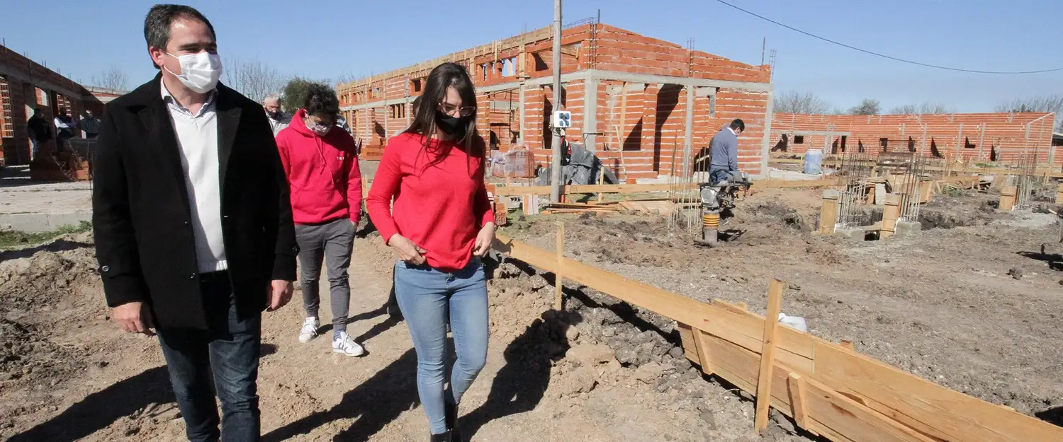 Se evaluaron el avance de obras en Larroque y Ceibas