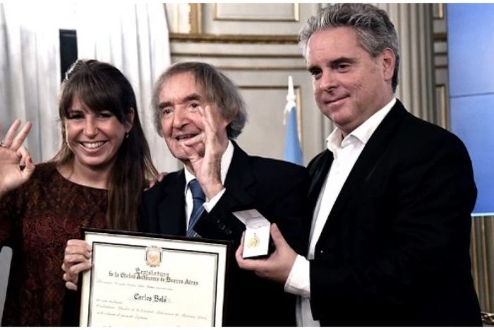 Premiación por parte de la Legislatura Porteña en 2017