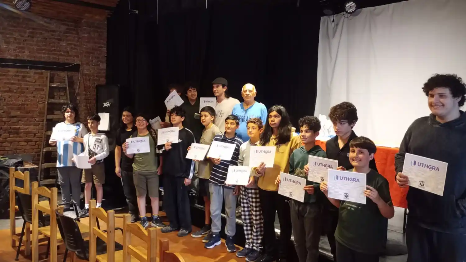 Parte de la premiación.