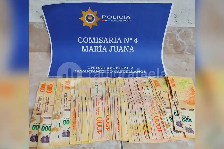 Secuestraron una importante suma de dinero en la región en una requisa