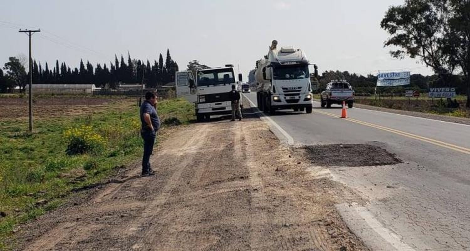 Reparaciones en ruta 1001 y cartas documento a las autoridades nacionales