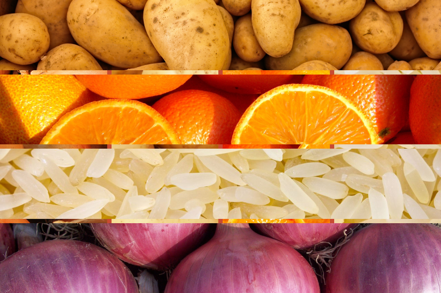 Inflación: cebolla y arroz en alza, papa y naranja en baja