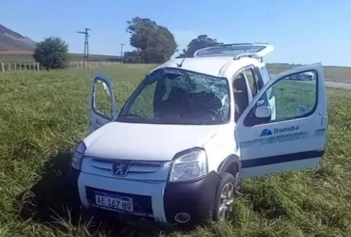 Un operario de Transba herido, tras un vuelco