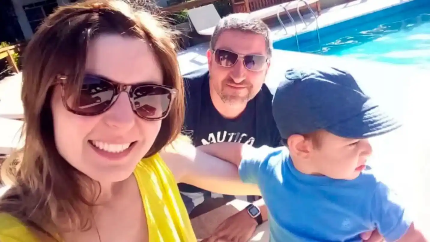 Natalia Ciak, Alejandro y Joaquín Ruffo.