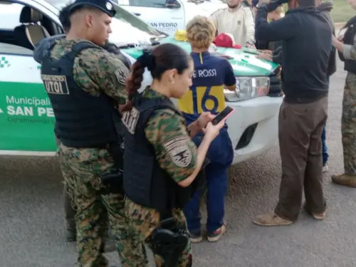 Los vehículos quedaron a disposición del Juzgado de Faltas.