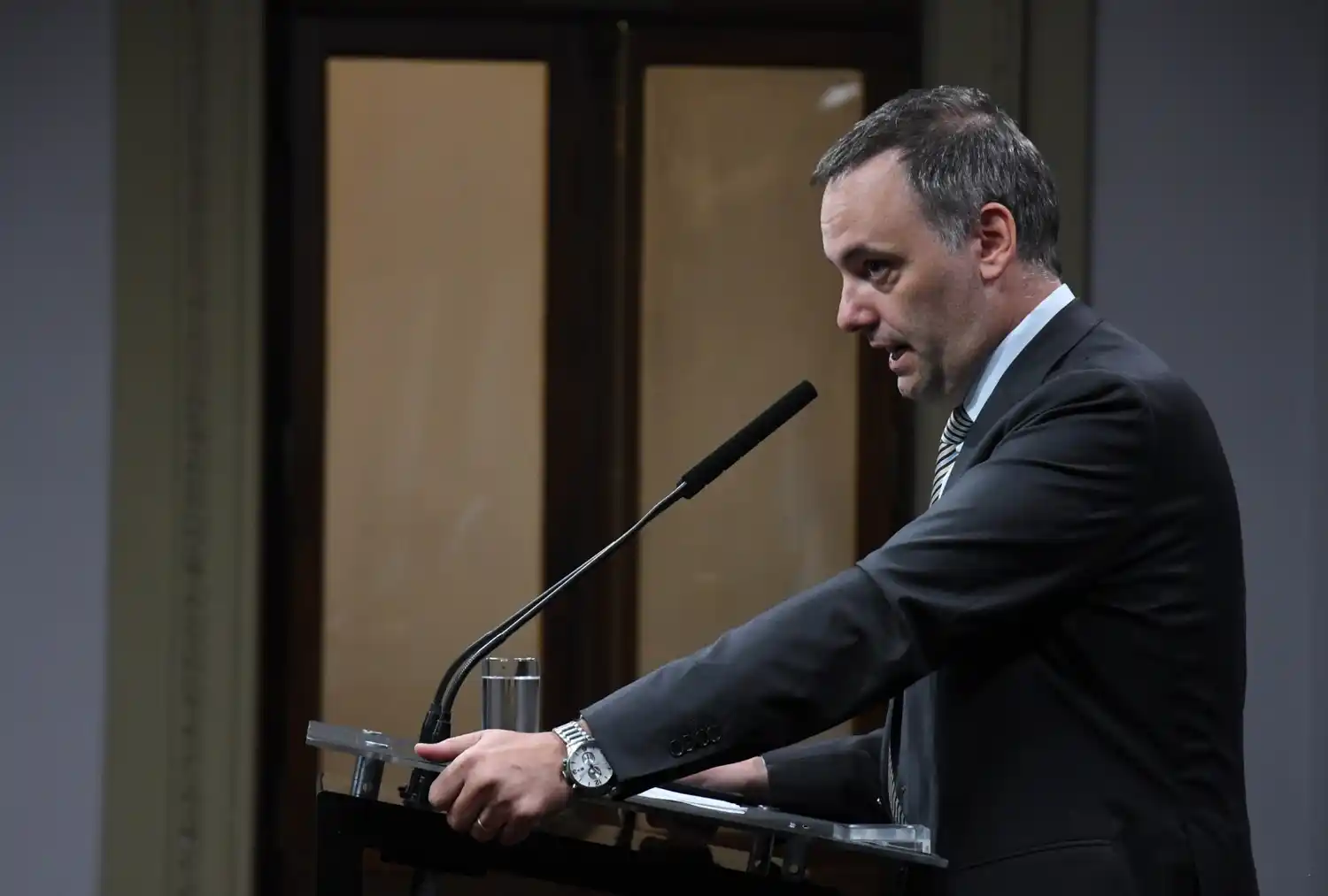 Adorni, filoso contra Kicillof en su habitual conferencia de prensa.