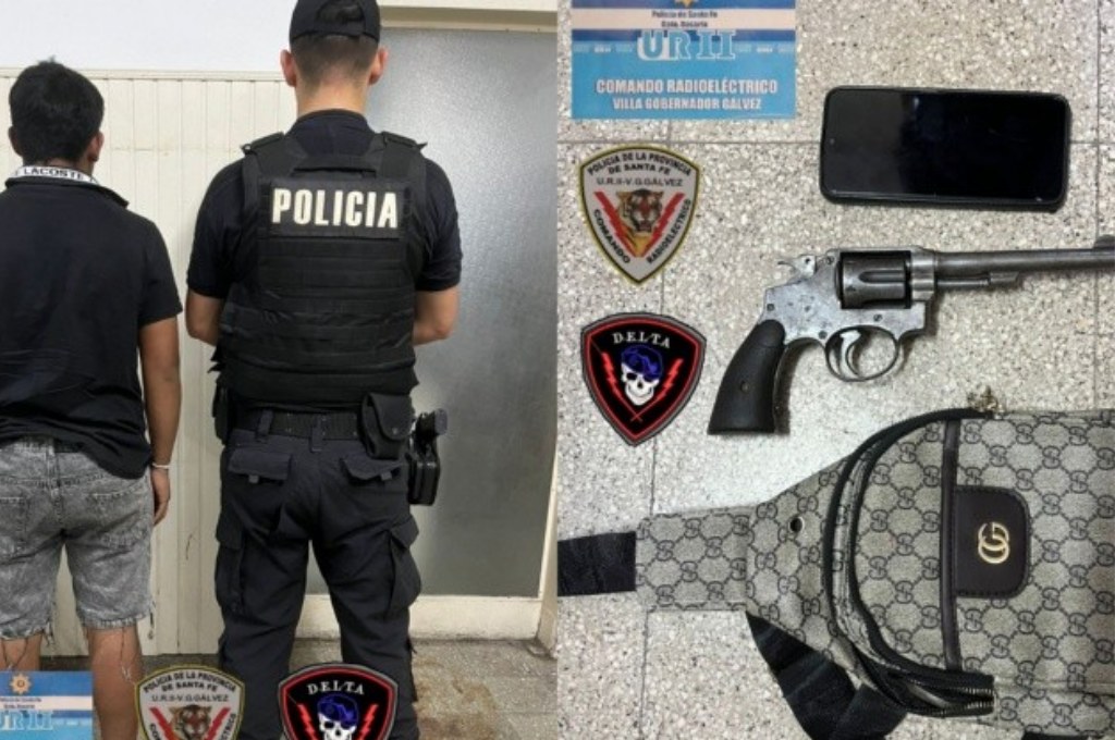El alumno de 14 años fue demorado por la Policía tras el hallazgo del arma de fuego. (Unidad Regional 2)
