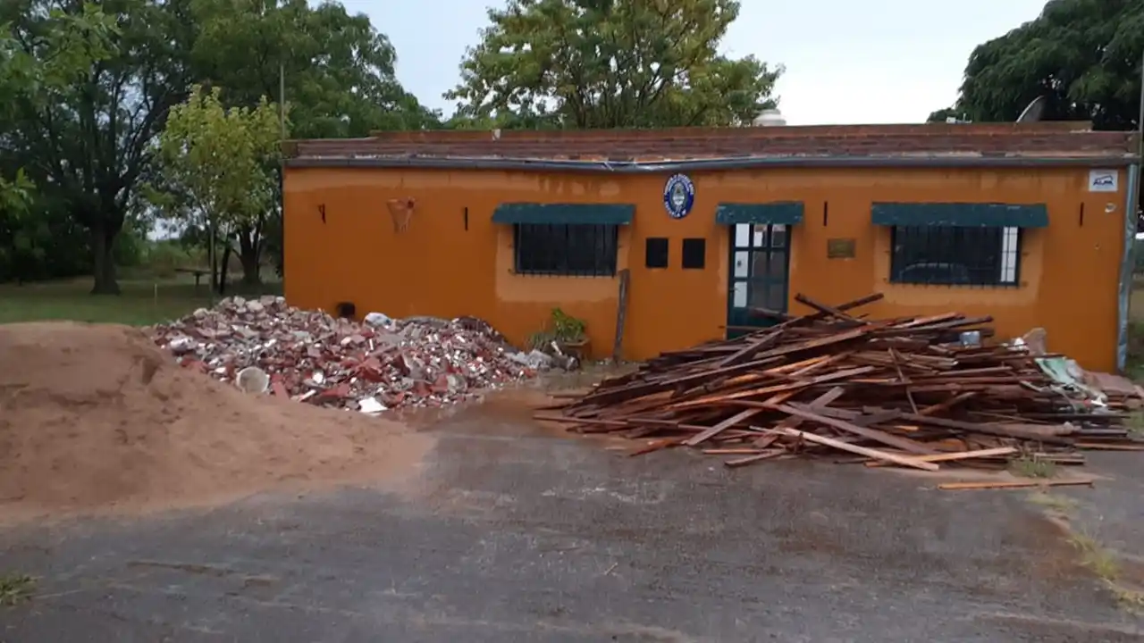 Reanudaron las obras en la escuela del paraje Basso