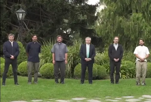 Video: Alberto Fernández agradeció a curas villeros por su trabajo en el marco de la cuarentena por coronavirus
