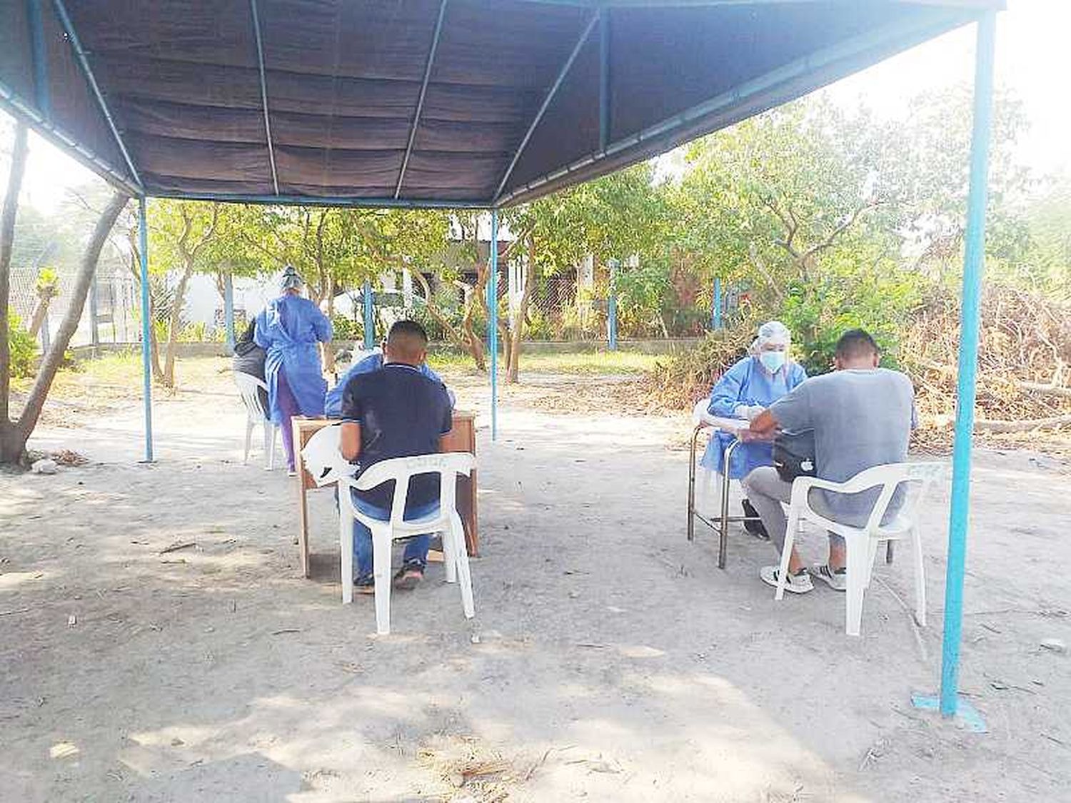 Hisopados a demanda en centro de salud