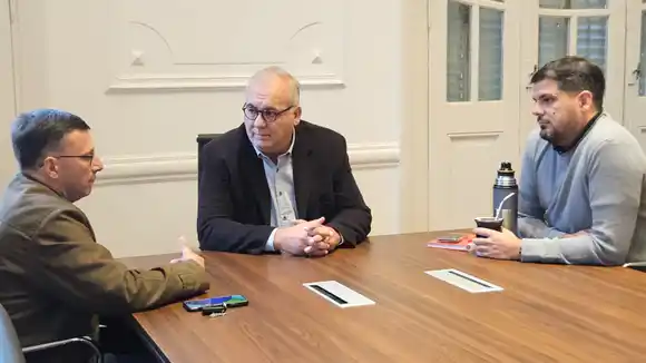 Mársico se reunió con Corrado, presidente del Centro Comercial, en ocasión de la Reforma Constitucional